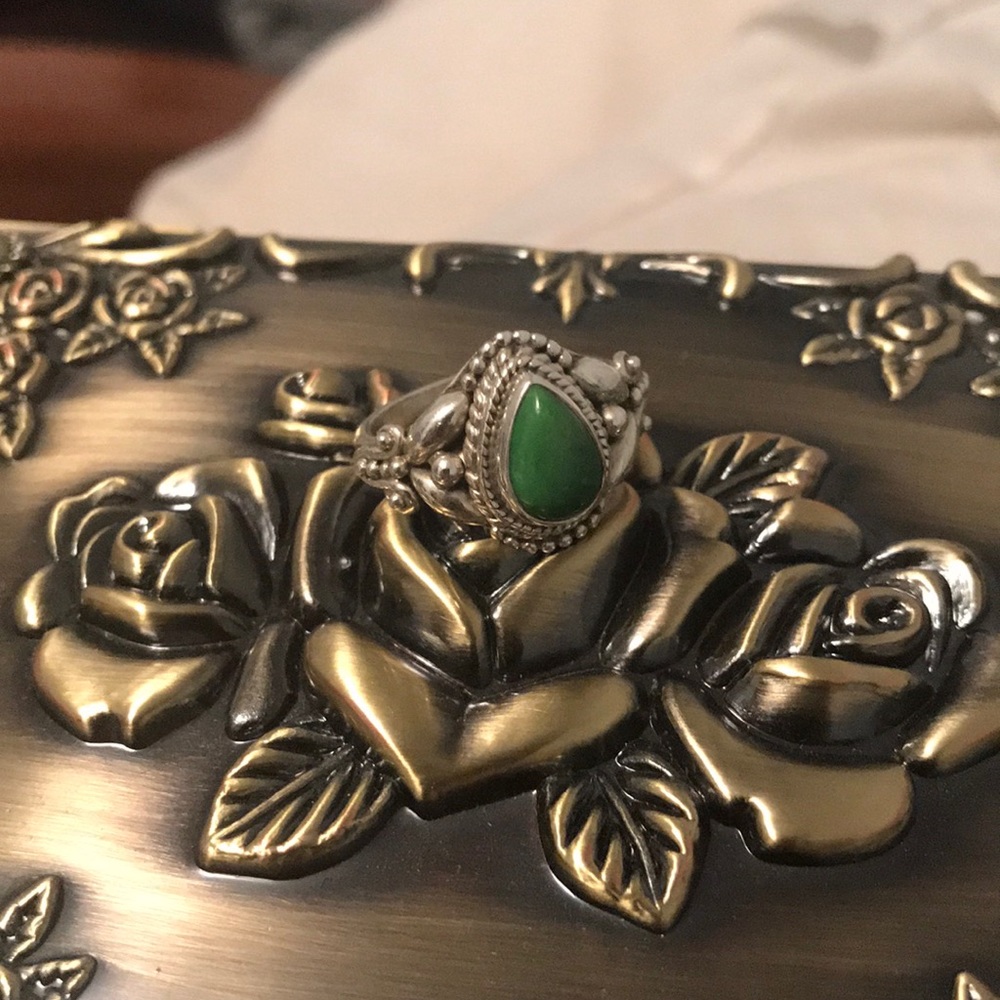 Sterling Silver Australian stone Ring size 6